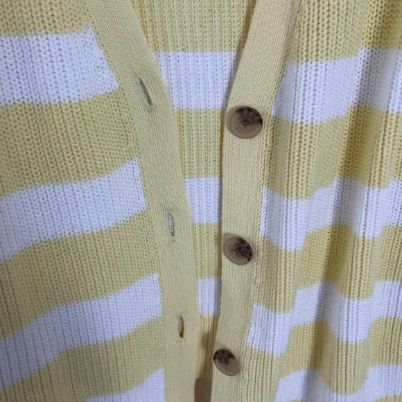 ⭐️Striped Lightweight Shaker-Stitch Art Coquette Hipster Hippie Cardigan Sweater - Picture 3 of 5